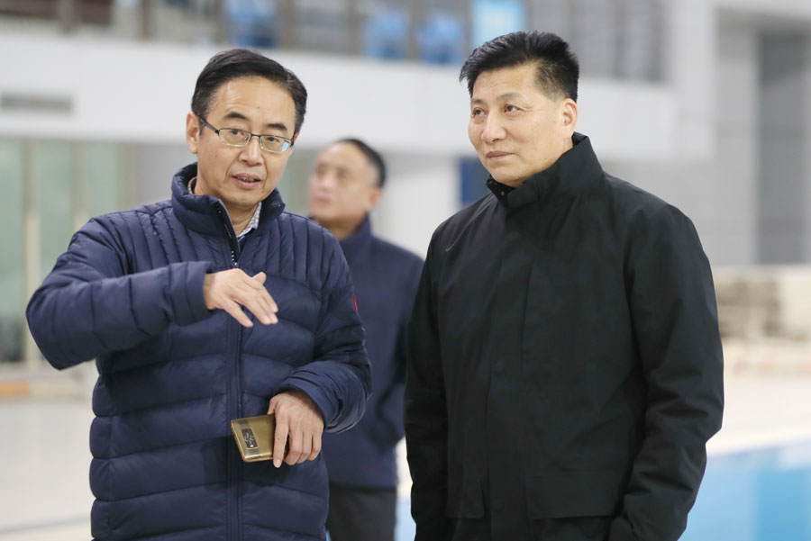 劉誓?？疾煳錆h體育中心 要求加強場館賽后利用(圖3)